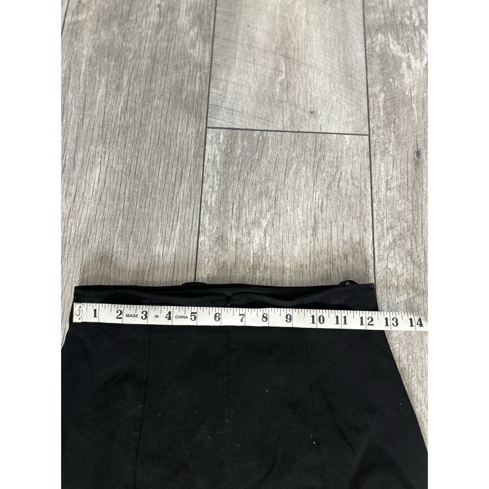 VTG Y2K Newport News Black Corset Lace Up Mermaid Maxi Skirt 4 Romantic Goth - Picture 6 of 14